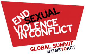 Logo for the global summit to end sexual violence in conflict