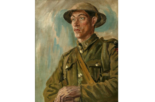 Painting of a Canadian Infantryman by August John