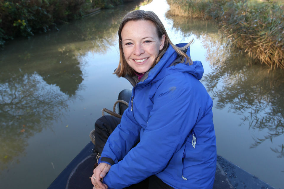 A picture of Miranda Krestovnikoff, zoologist, presenter on the One Show and Friend of the Canal and River Trust