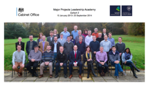 team photo of cohort 3 of the Major Projects Leadership Academy graduates