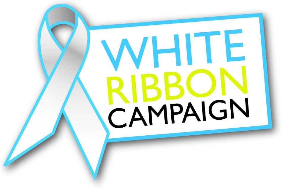 white ribbon logo