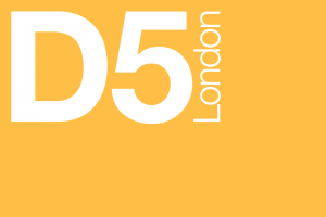 D5 London logo - yellow