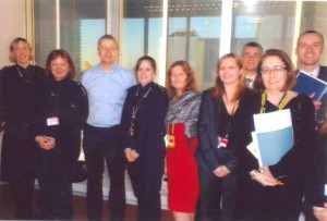 Sir Jeremy meets Border Force staff at Manchester Airport