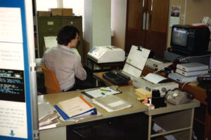 Office in the 80s with Teletext