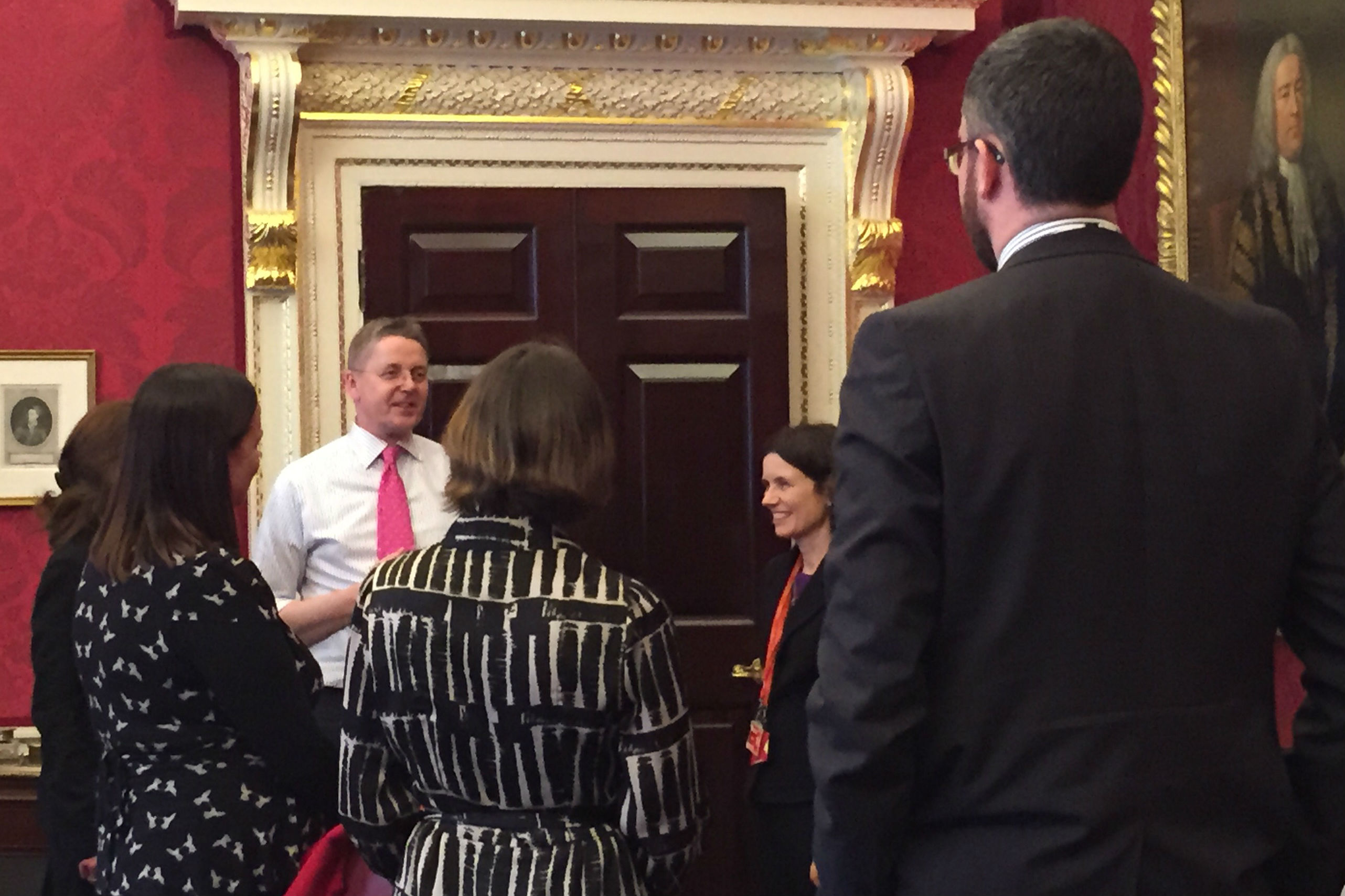 Photo of Sir Jeremy Heywood with members of the Shadow Board