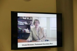 Screenshot of Ursula's video link message