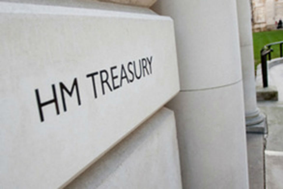 HM Treasury building plaque