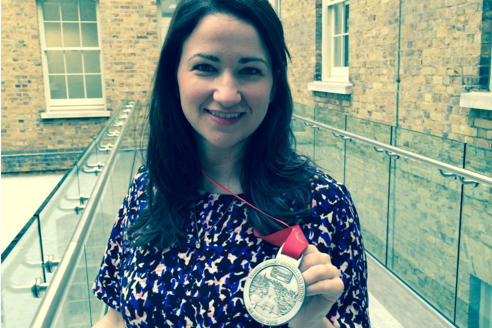 Amy Allison - London Marathon medal