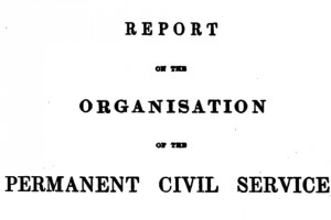 The front page of the Northcote-Trevelyan Report, 1854.