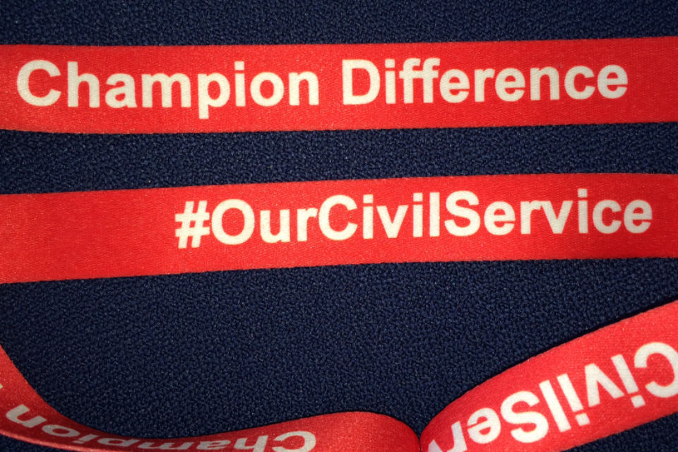 A 'Champion Difference' lanyard.
