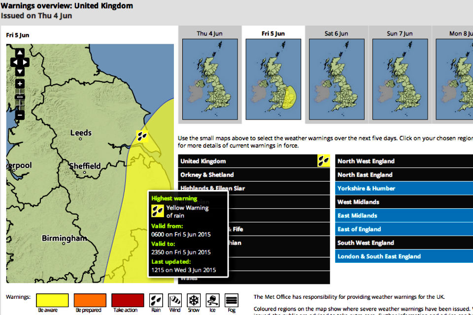 Met Office weather warnings 2