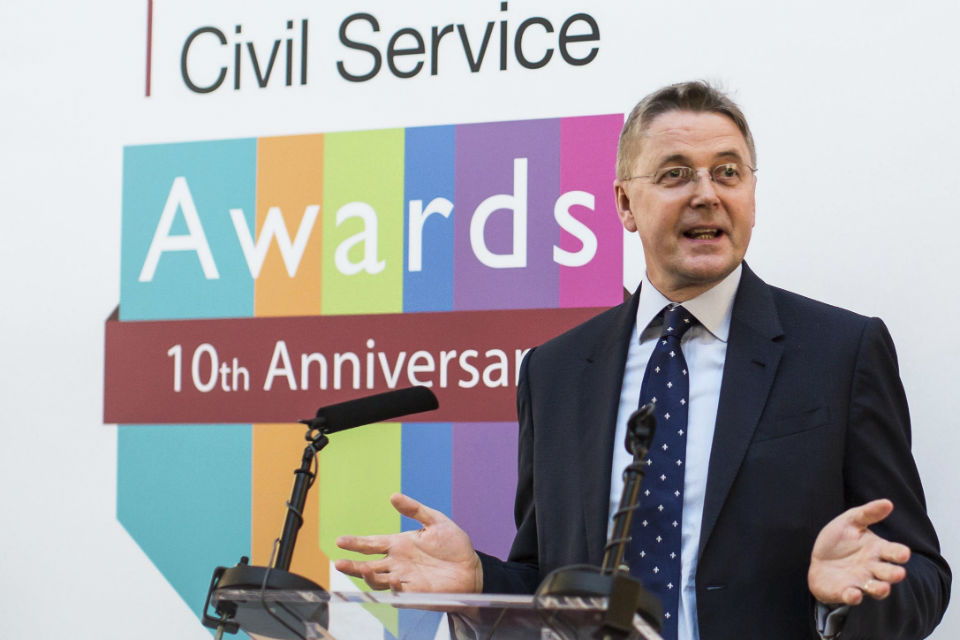 Sir Jeremy Heywood speaking at the launch of the 2015 Civil Service Awards
