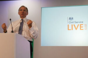 John Manzoni opening the T-shaped Experts session at Civil Service Live 2015: Newcastle.