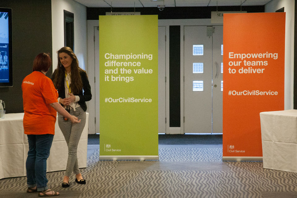 Championing difference and Empowering our staff banners at CSLive Newcastle