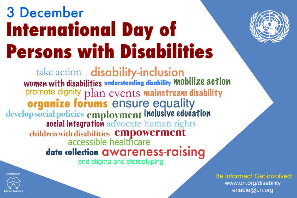 Poster for International Day of Persons with Disabilities 2015