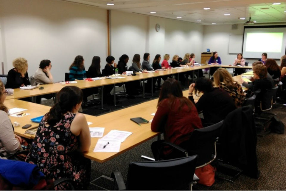 Delegates at the quarterly meeting of the Cross-Government Women's Networks