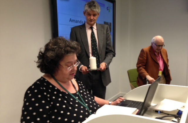 Stephen Lovegrove, DECC, with memorial candle