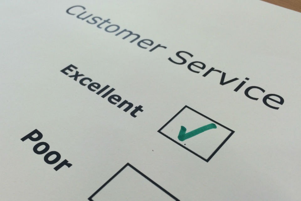 Customer service tick boxes image