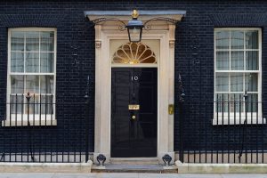 Front door of No. 10 Downing Street