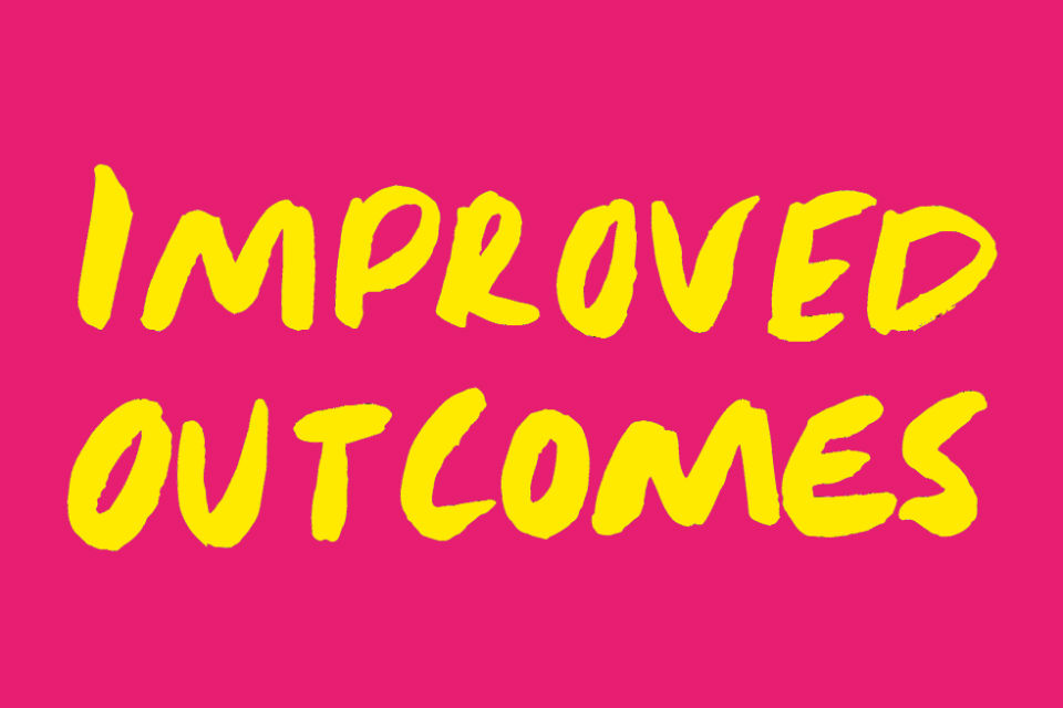 'Improved outcomes' logo