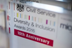 Civil Service D&I Awards 2016 winner's plaque