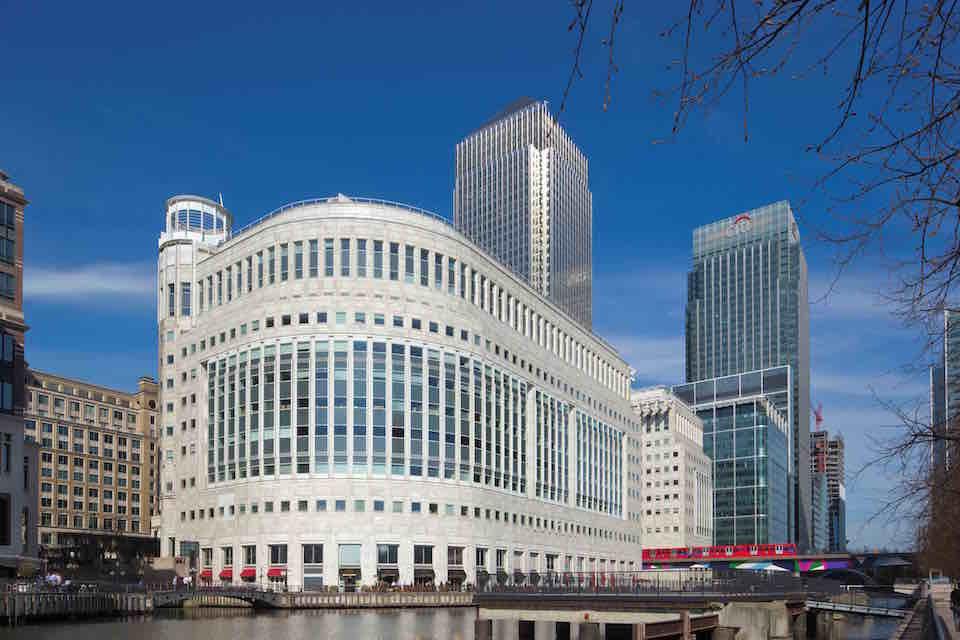 Buildings at Canary Wharf, London