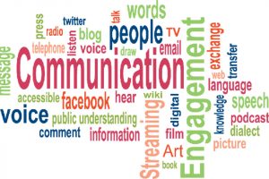 Comms campaign word cloud