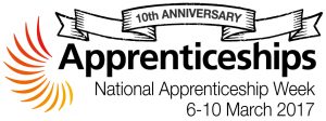 10th anniversary National Apprenticeships Week logo