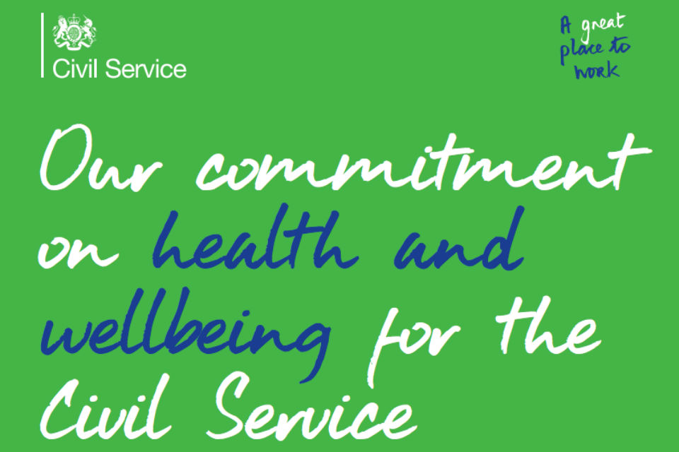 Commitment to Civil Service health and wellbeing graphic