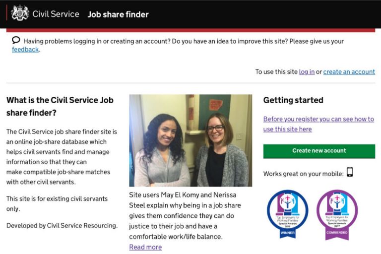 Civil Service Job Share Finder