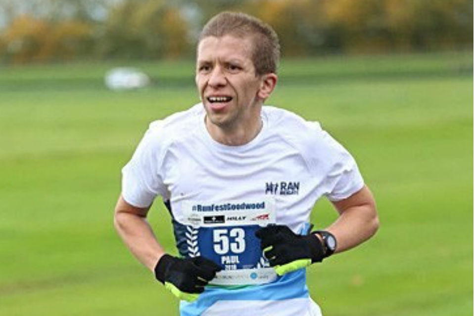 Paul Carter in running gear on a run