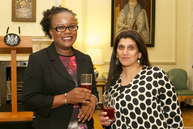 Bernadette Thompson and Anita Bhalla standing side by side