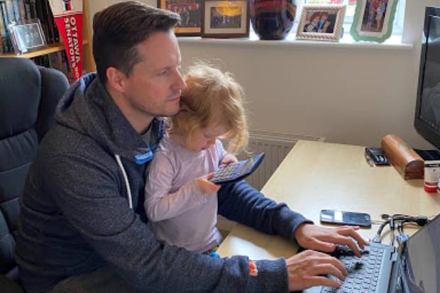 Michael Wiggin with his daughter Ezri