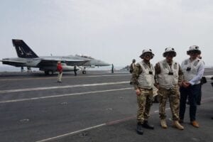 James Waller at sea on board, USS GEORGE BUSH