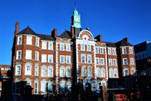 Image of Hammersmith Hospital front external view. © Jim Linwood 
