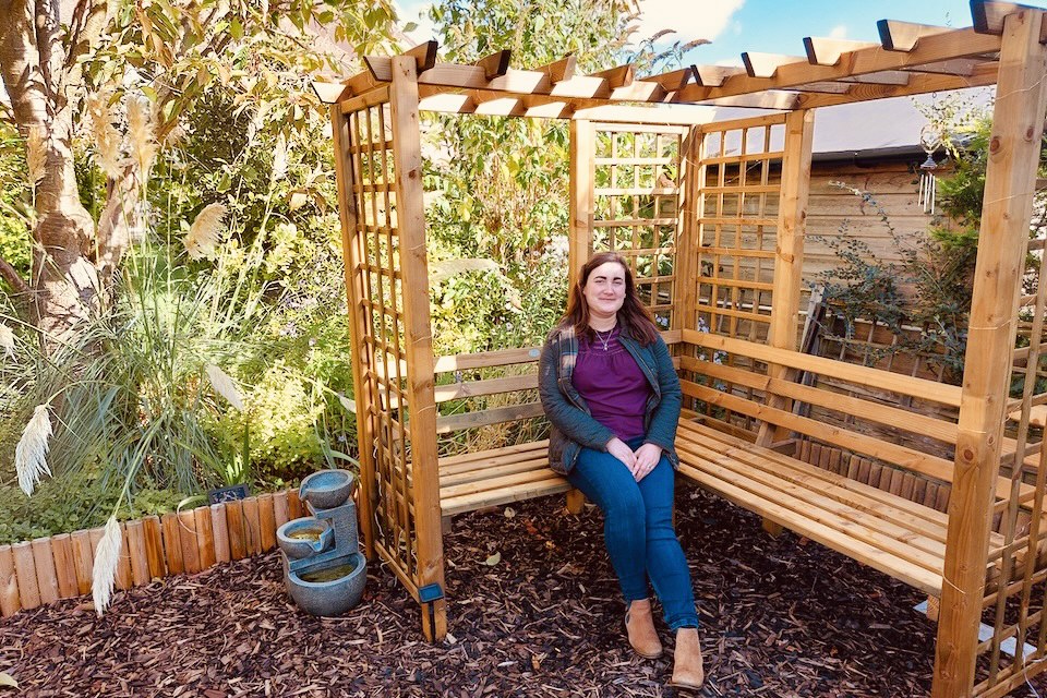 Image of Katie James-Manning on her memorial bench