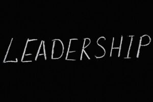 Sign that says Leadership