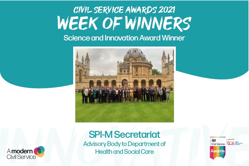 CS Awards 2021: the winner of the Science and Innovation Award is the SPI-M Secretariat