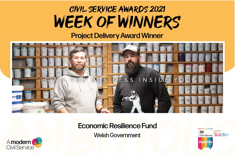 Civil Service 2021 Project Delivery Award Winner 