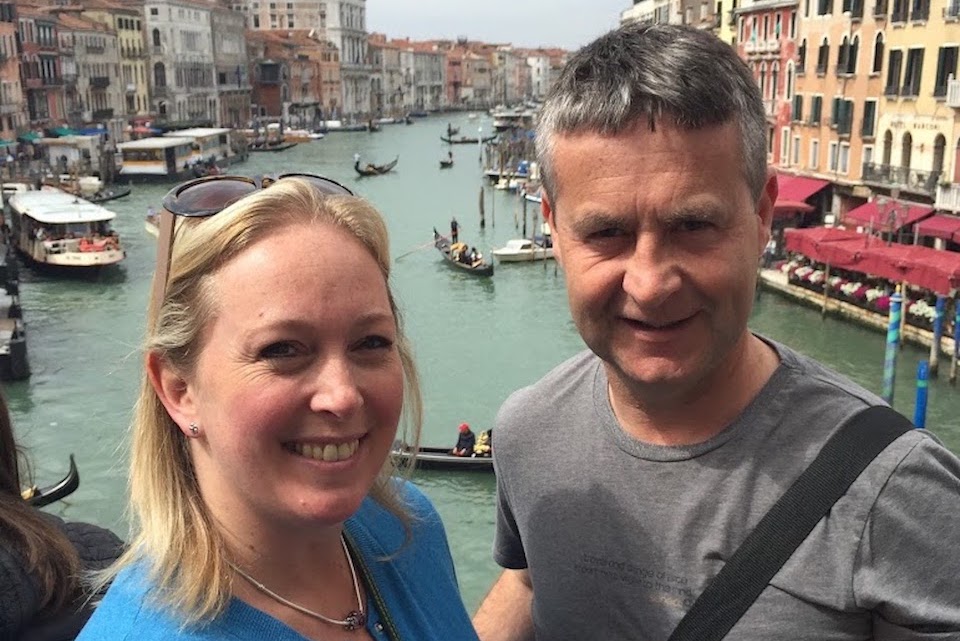 Matt and Claire Lewis in Venice