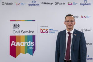 John Peart, winner of Developing and Supporting People, Civil Service Awards 2021