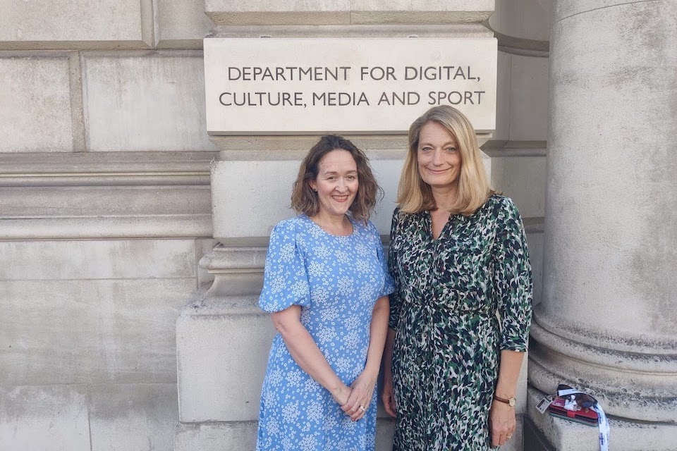Ruth Hannant and Polly Payne, Directors General for Culture Sport and Civil Society in DCMS