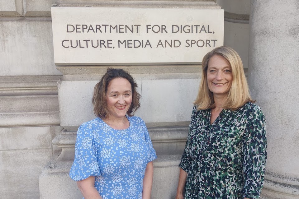 Ruth Hannant and Polly Payne, Directors General for Culture Sport and Civil Society in DCMS
