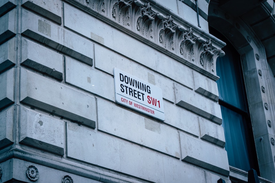 Downing Street sign