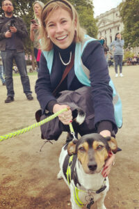 Kitty Buchanan-Gregory, Chief of Staff, with dog, Central Digital and Data Office, Cabinet Office