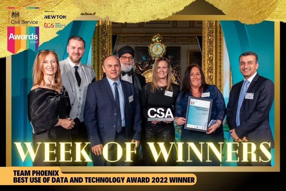 CS awards 22, Team Phoenix, Best use of data and tech award