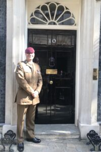 Julian Hendy-Ibbs at No.10 Downing Street on Armed Forces Day