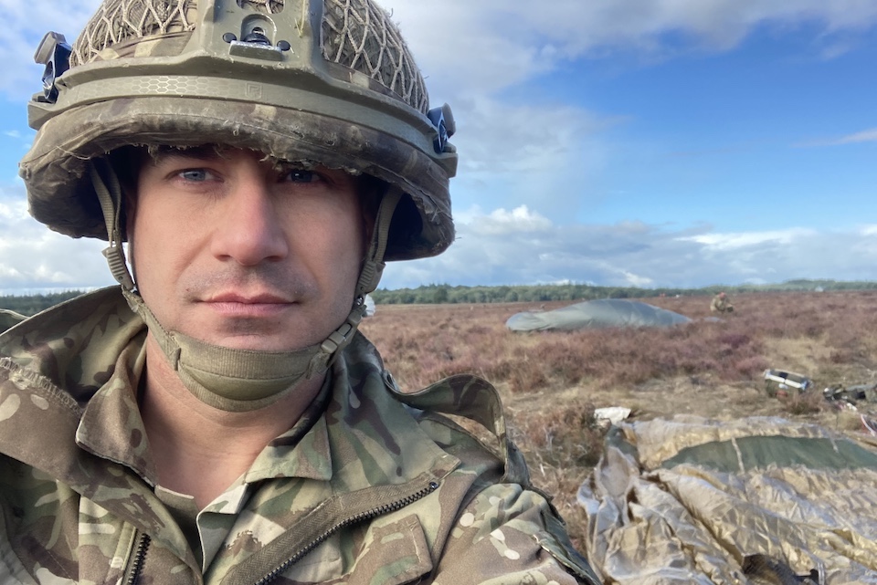 Reservist Julian Hendy-Ibbs at Arnhem