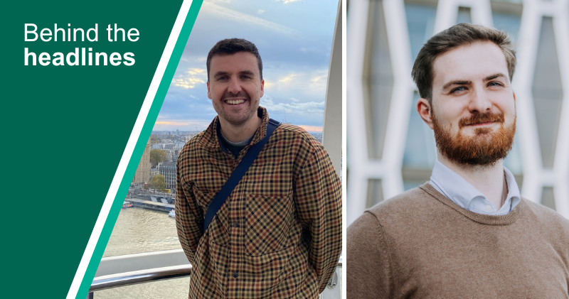L-R: Flynn Hickey, Sector Insights and Commercial Strategy Lead (pictured left), and Dan Sorensen, Brand Manager (pictured right), share the journey of how this partnership came about, and what it means for the future of public-private sector collaboration.